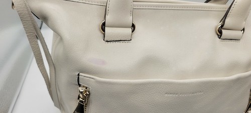 Aimee Kestenberg Let's Ride Convertible Leather Satchel Handbag VANILLA ICE - Picture 3 of 11