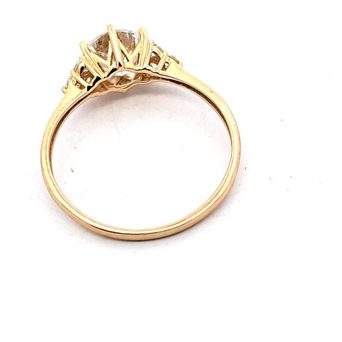 333 Gold Ring mit Zirkon, Ringgröße 60 119715 - Bild 2 von 3