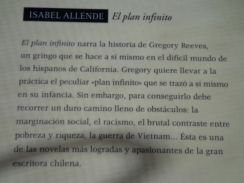 Novela de Isabel Allende: El plan infinito. Usada. Mira mis otros artículos. - Imagen 3 de 4