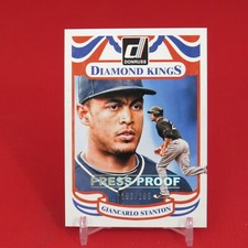 Giancarlo Stanton /199 PRESS PROOF Diamond Kings 2014 Donruss Baseball