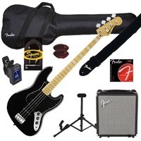 Fender Squier Vm Jazz Bass '77 - Mn, Black Bass Essentials Bundle Plus on sale Fender Squier Vm Jazz Bass '77 - Mn, Black Bass Essentials Bundle Plus on sale