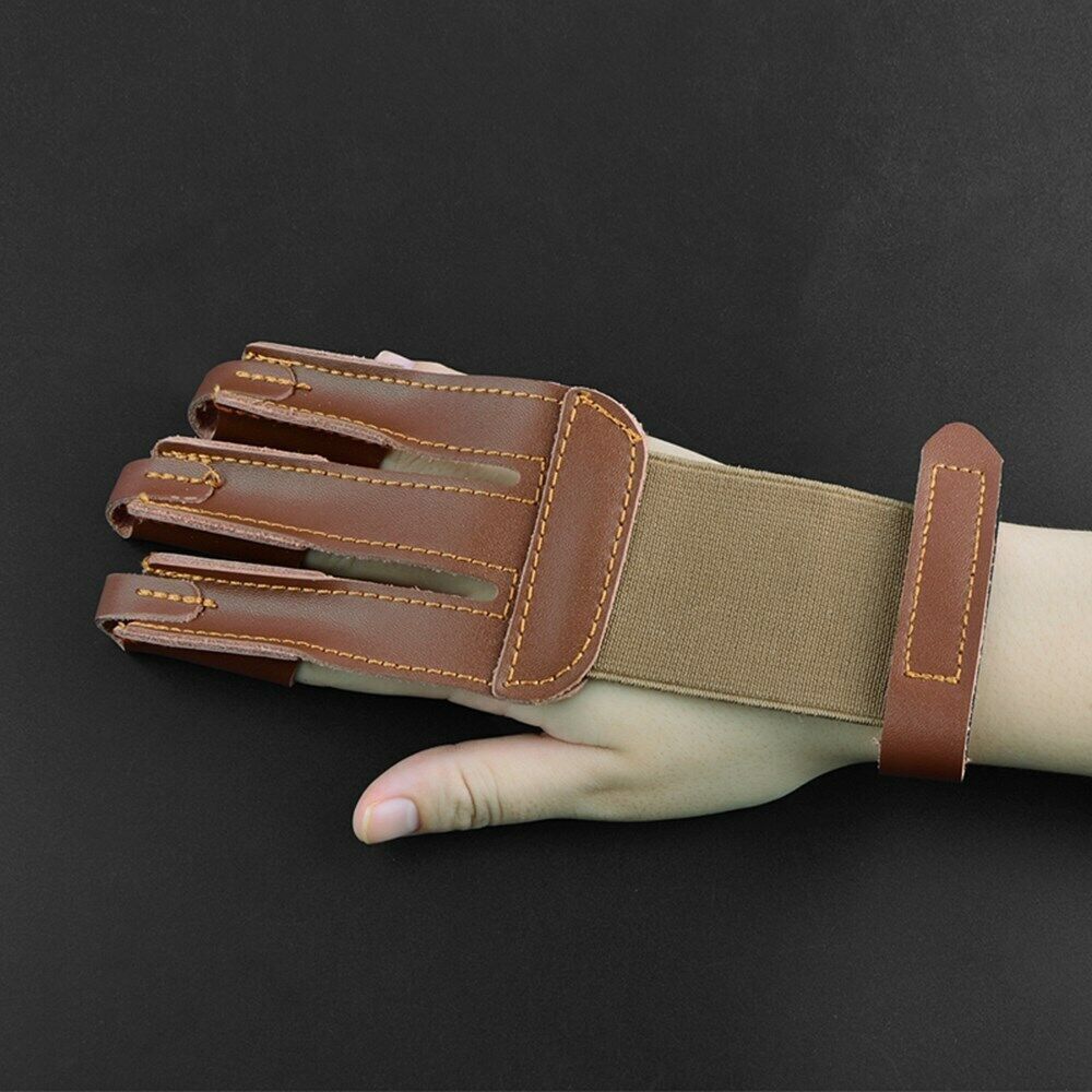 Gear Archery Gloves 3 Finger Tab Guard Bow Shooting Protector