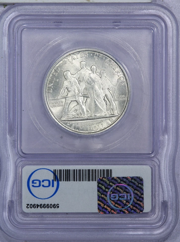 1936 Elgin Half Dollar 50C ICG MS66 - Image 2 of 2