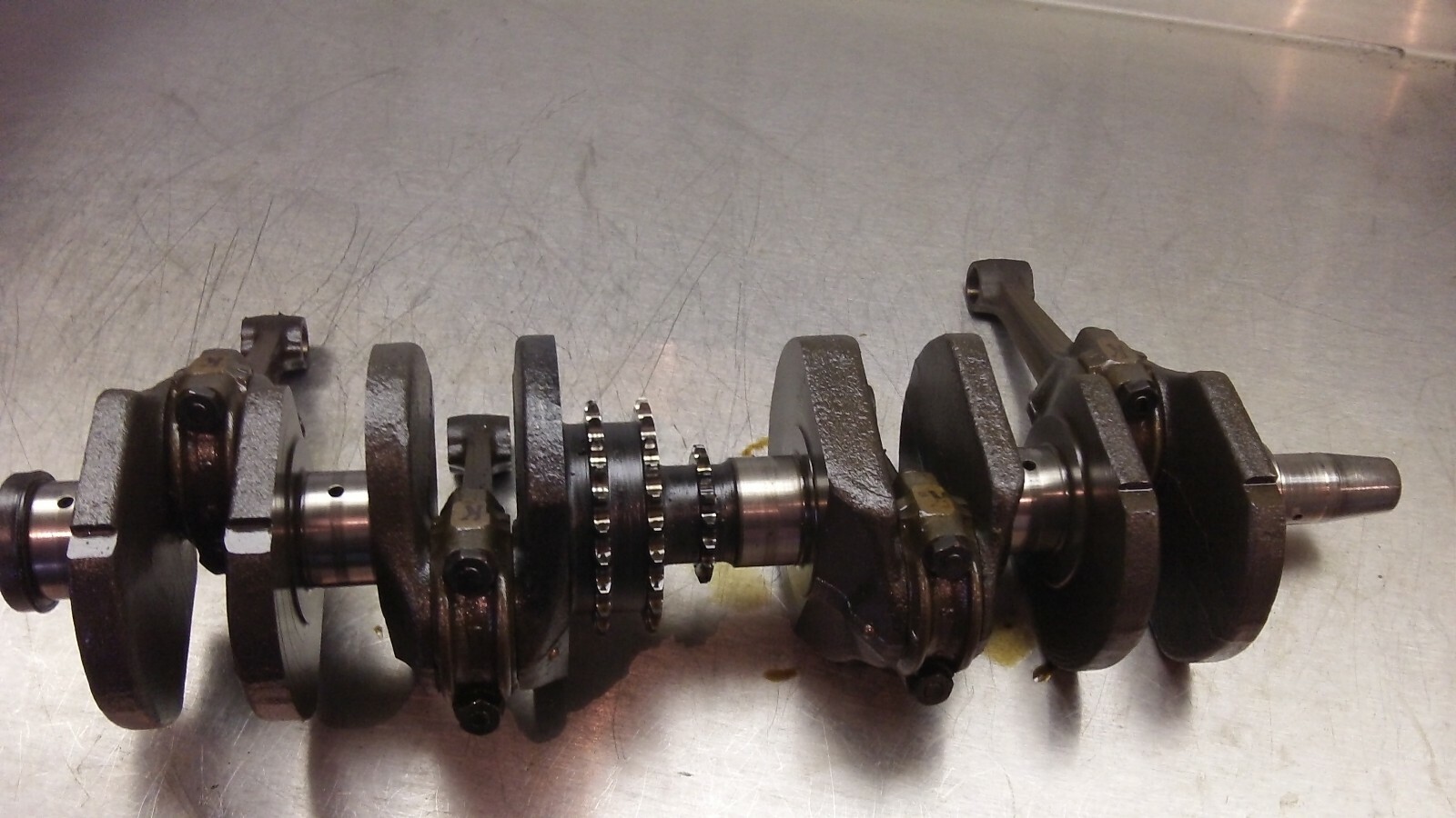 74 Honda CB 750 4 Crankshaft w Rods Good Bearings 1974 SOHC CB750 T12