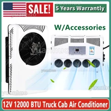 12000 BTU Truck Cab Air Conditioner 12V Split AC Fits Semi Trucks Bus RV Caravan