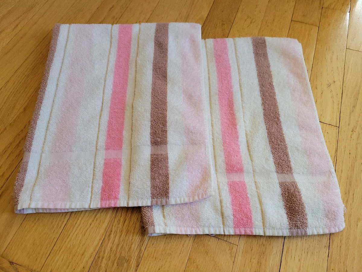 Pink and brown towels deals