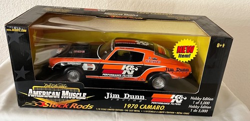 1:18 Ertl Stock Rods Jim Dunn Racing 1970 Camaro K&N Hobby Edition 1of5000