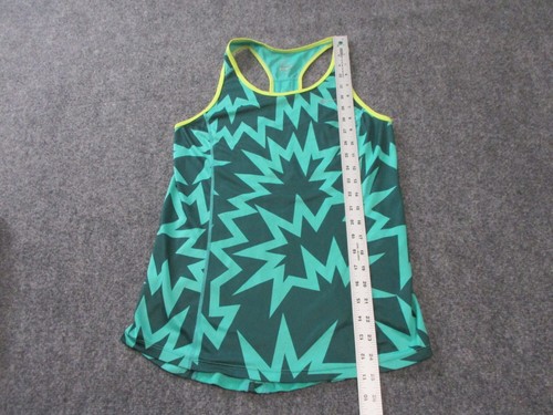 Nike Tank Top Shirt Women's Small Green Sleeveless Athletic Polyester A1 * - Picture 8 of 13
