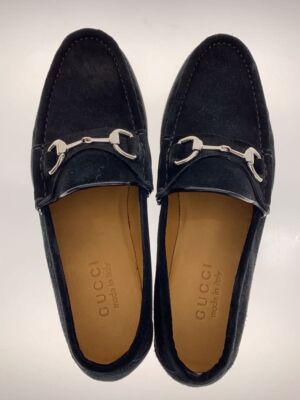 GUCCI Loafers Horsebit 23cm Black Suede 367762 Used | eBay