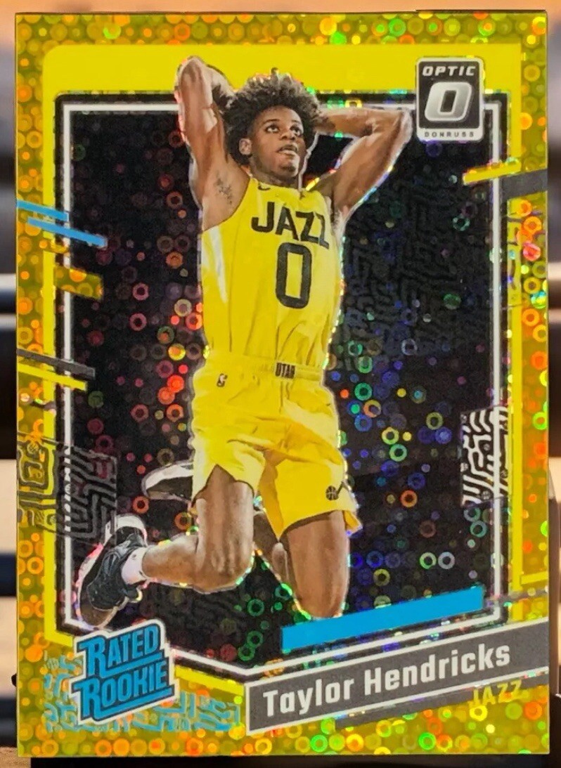 Taylor Hendricks 2023-24 Donruss Optic Gold Disco /10 Rookie RC SSP Fast Break