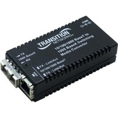 Transition Networks 10/100/1000BTX to 1000BSX Mm Sc Media Converter