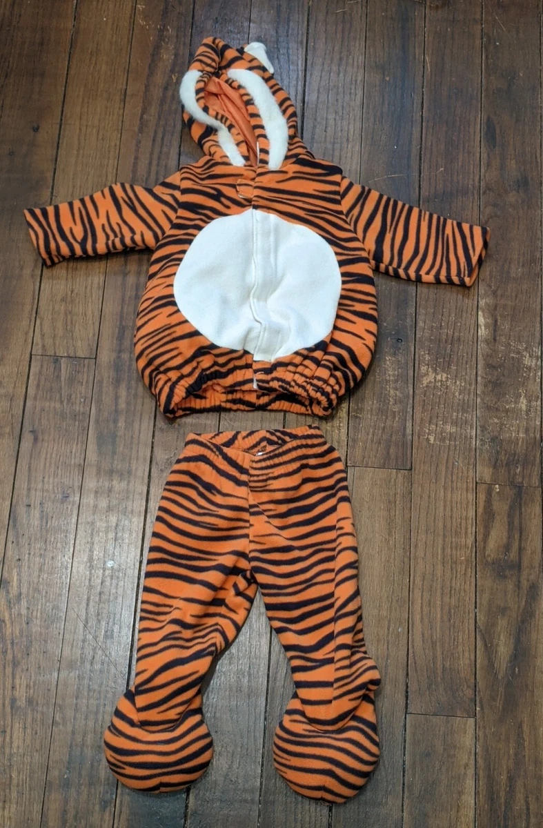 Old Navy Tiger Halloween Costume Sz 6 12Months Orange 2 Piece