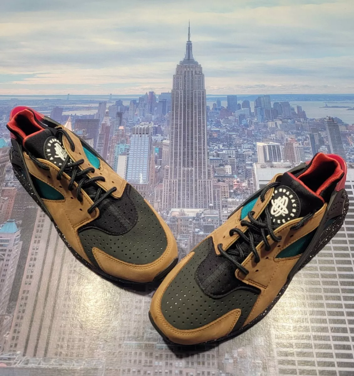 Nike Air Huarache Light British Tan Team Best Grey Mens Size 9