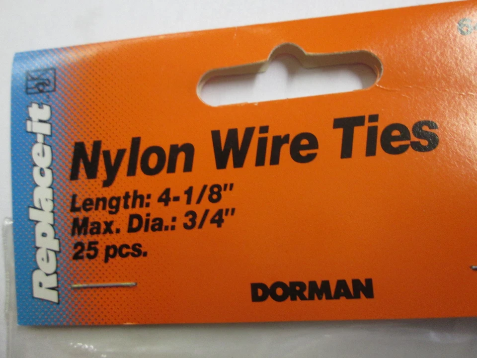 Corbatas de alambre de nailon universales Dorman Products de 4-1/8"" - Paquete de 25 Foto 2 de 2