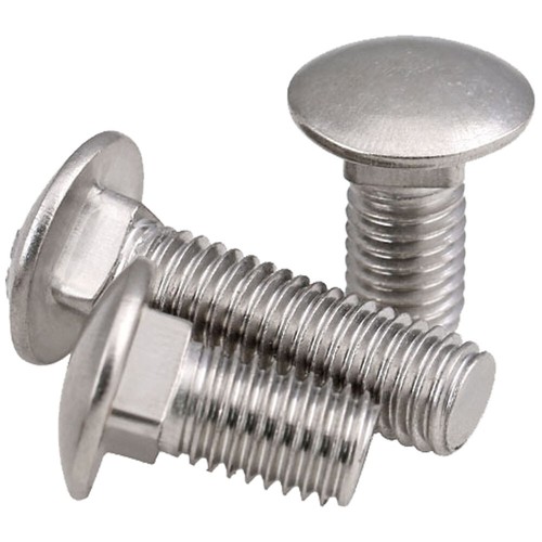 M8 -1.25 Metric 304 Stainless Steel Carriage Bolts Round Head Square Neck Screws - Bild 4 von 23