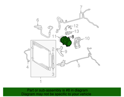 Toyota 883200806084 Genuine OEM Factory Original Compressor for  