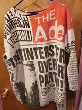 Sweater-Baggy-Knitted Fabric-Newspaper Design By Vogue of Eden