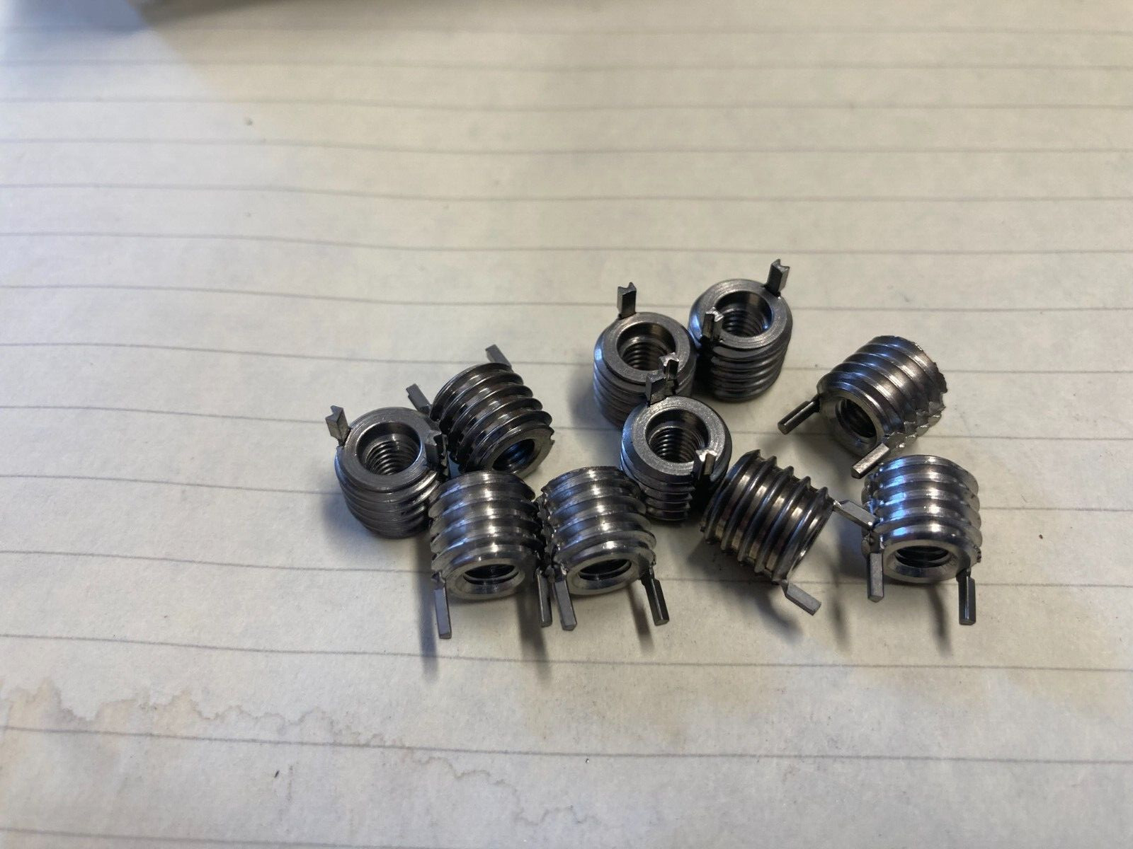 10 Rec 74607 Heavy-duty thread locking inserts 10-32 x 3/8-16 KNH1032J
