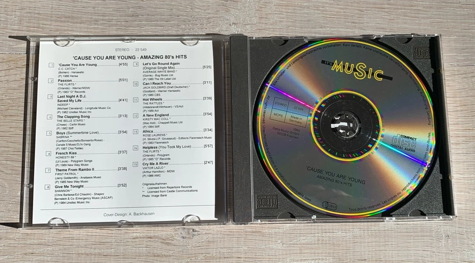 Cause you are Young - Amazing 80's Hits CD - Bild 3 von 3