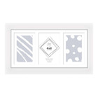 3 Photos Apperture 4" x 6" White Multi-Frame Collage Glass Photo Picture Frame