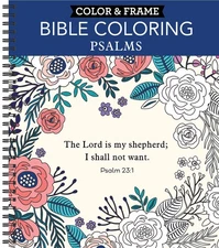 Spiral Bound Adult Coloring Book with Bible Verses 128 Pages Relax and Create