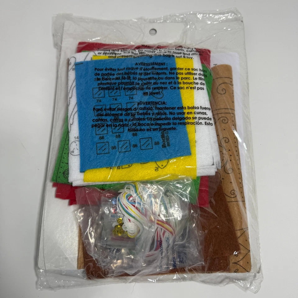 Bucilla 89383E Gingerbread Christmas Village Felt House Ornament Kit NEW Sealed - Image 3 of 4