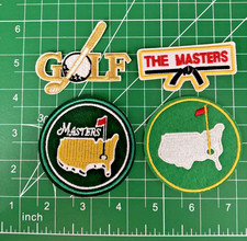 Lot of 4 GOLF PGA TOUR MASTERS PATCH / PATCHES Logo Iron-on Or Sew
