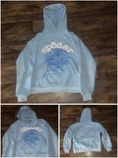 Sp5der Web Hoodie Sky Blue