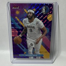 Topps Finest Anthony Davis Purple Geometric Refractor 57/100 Mavericks NBA