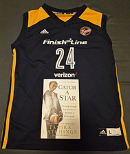 Tamika Catchings Indiana Fever #24 Signed Autographed WNBA adidas Jersey