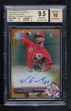 2017 Bowman Chrome Gold Refractor 18/50 Vladimir Gutierrez BGS 9.5 Auto 0nr3