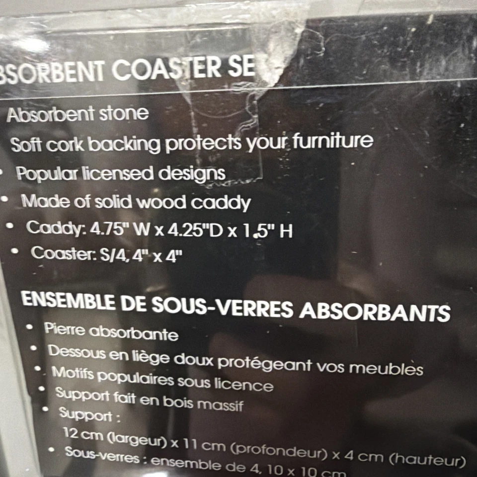 NUEVO EN CAJA Juego de muñeco de nieve jingle soporte de corcho de piedra absorbente de ciprés para el hogar/4 Foto 4 de 4