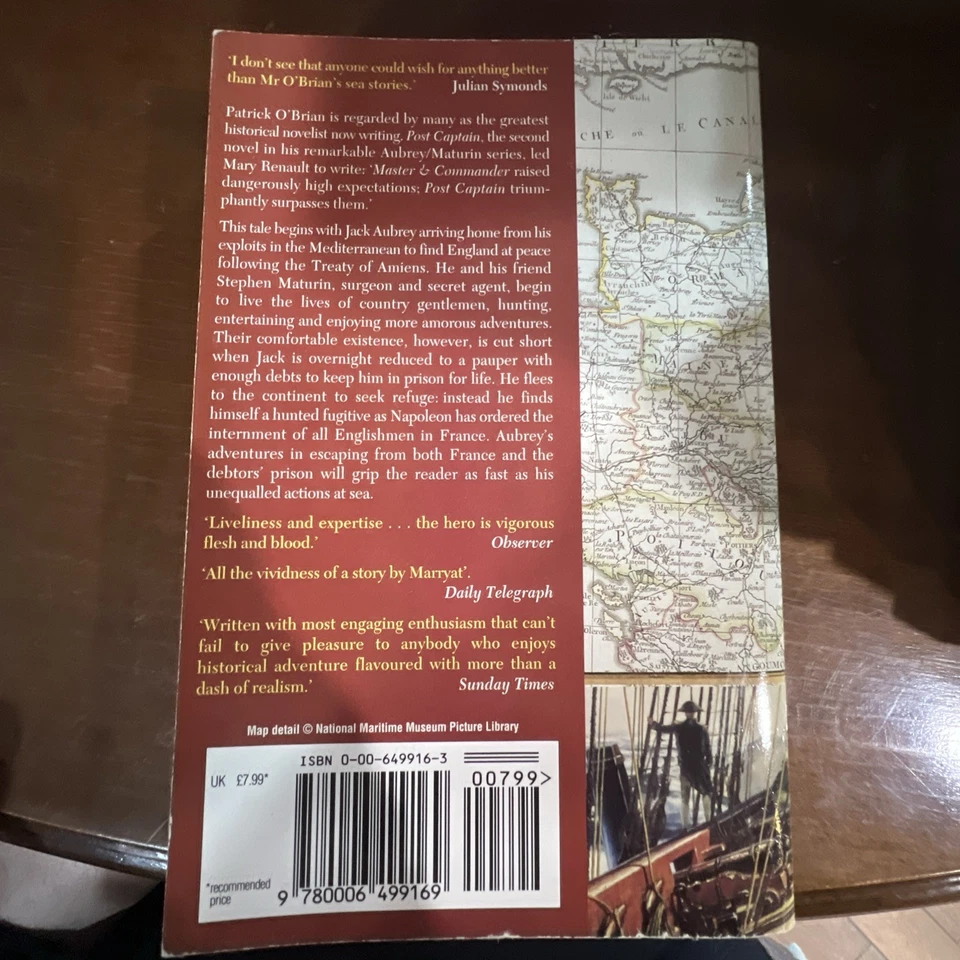 Post Captain by Patrick O’Brian (1997 Oversized Paperback) - Image 2 of 4