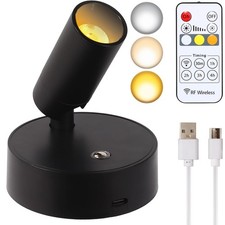 Spot Lights Indoor with Remote - Wireless Picture Light, Battery Operated Spo...