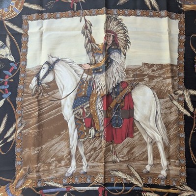 Vintage 90s Ralph Lauren Purple Label Chief Indian Native American
