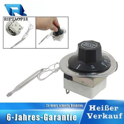 Temperaturschalter Kapillar Thermostat 1NC 1NO AC 250 16A 30-110°C Für Heizung