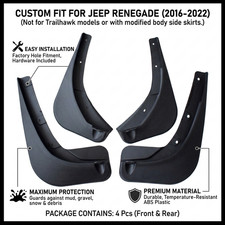 Mud Guards Mud Flaps Fit For 2016 - 2022 Jeep Renegade 82214127 82214128