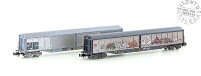 Hobbytrain 23471 - Spur N 1:160 - 2er Set Güterwagen Typ Habils der SBB co