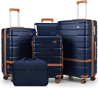 Luggage Sets 3 Piece with TSA Lock Hardside PC+ABS Carry on Suitcase with Spinne