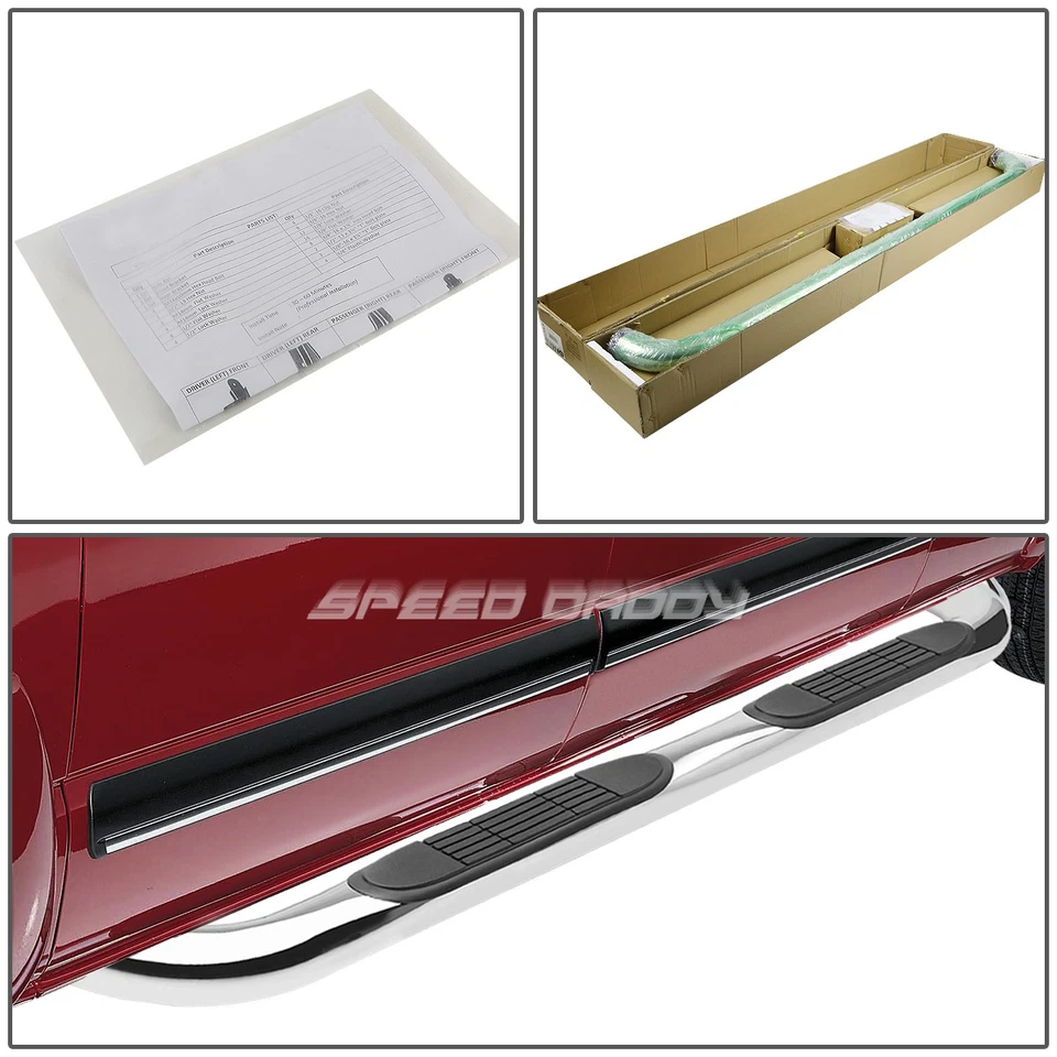 PARA FORD RANGER 98-11 CABINA EXTENDIDA ACERO INOXIDABLE 3" ESTRIBO LATERAL BARRA NERF Foto 4 de 4