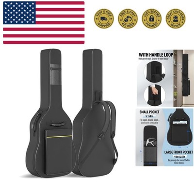 Acoustic Guitar Gig Bag - 0.35 Inch Foam Padding Fit 39-41 Inch, Waterproof, ...