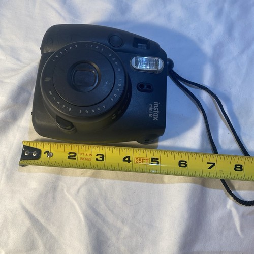 Fujifilm Instax Mini 8 Black Instant Film Camera No Battery Cover - Picture 9 of 10