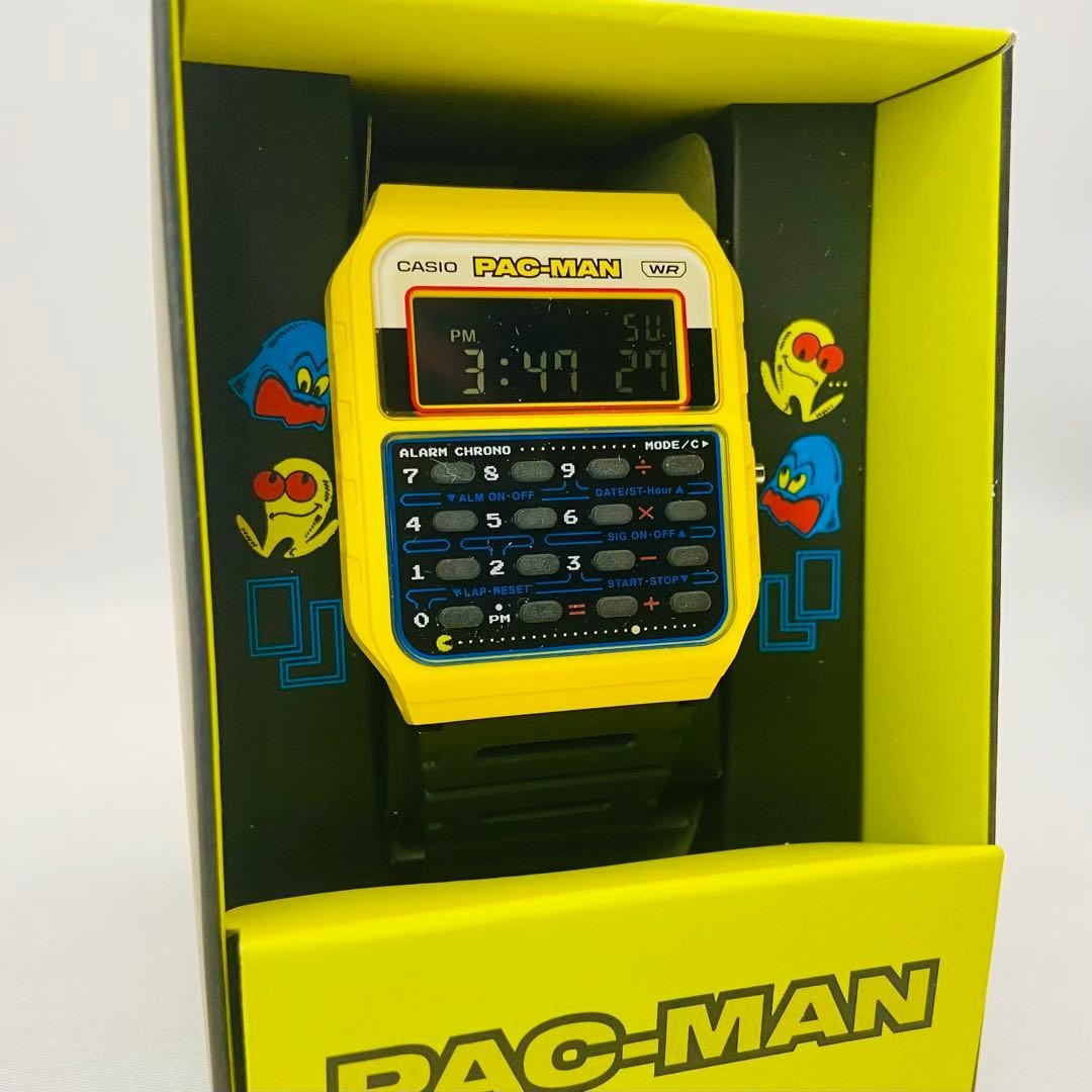 CASIO PAC-MAN Collaboration Calculator Watch CA-53WPC-1BJR Digital 