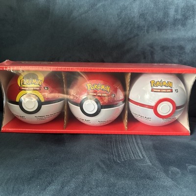 1x Pokemon TCG - Pokeball Tin - Costco 3 Pack - Neu und Factory Sealed