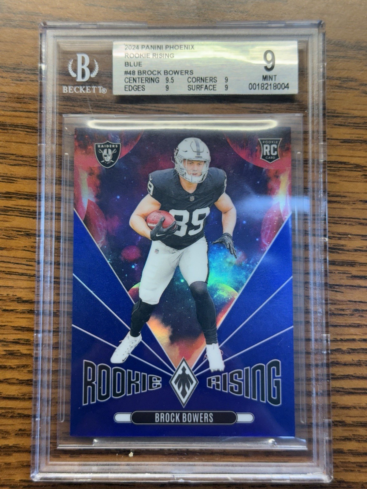 2024 Panini Phoenix - Rookie Rising Brock Bowers #RR-BBS Blue (RC) /50