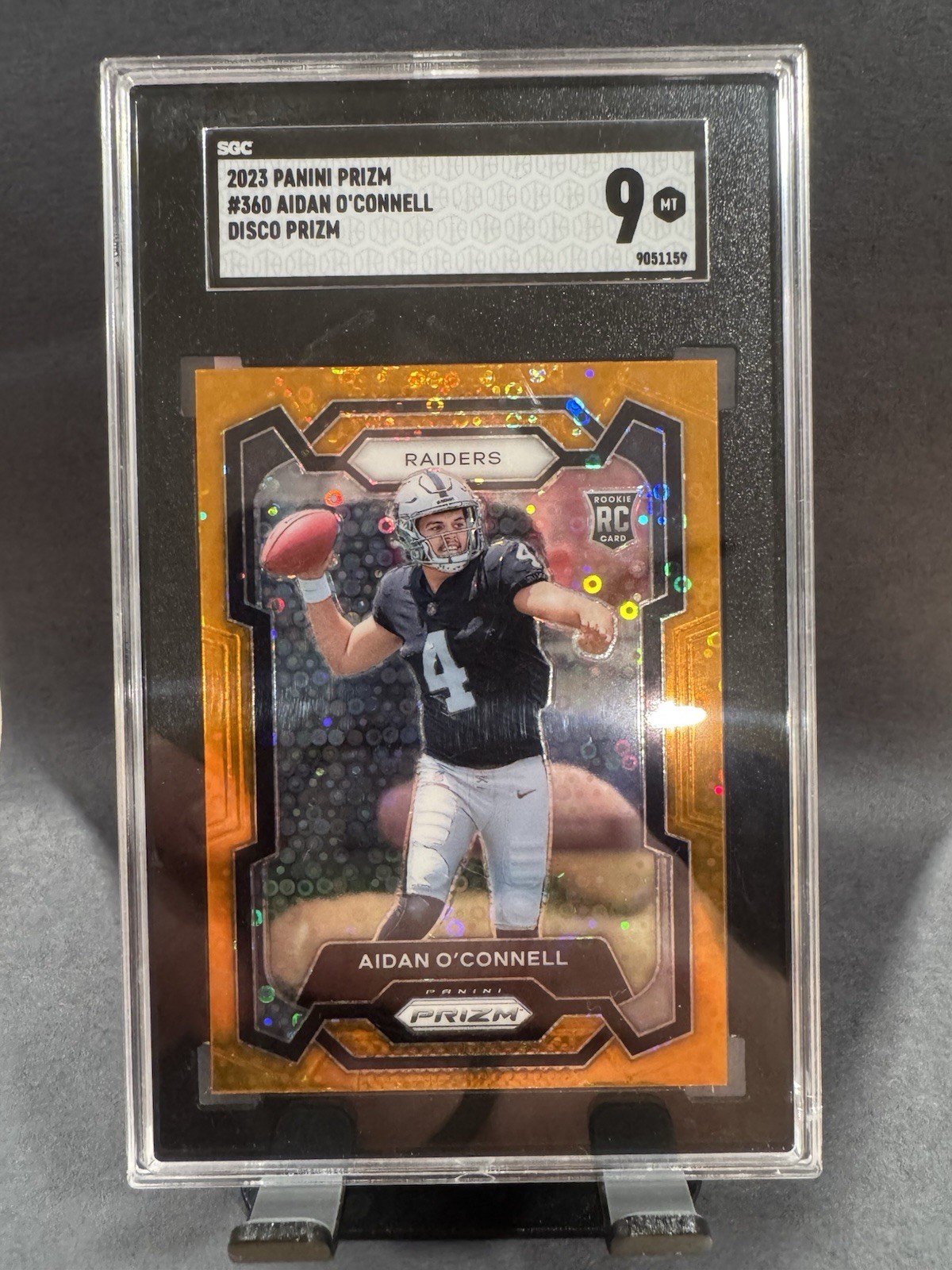 2023 Panini Prizm - Rookies Aidan O'Connell #360 Disco Prizm (RC)