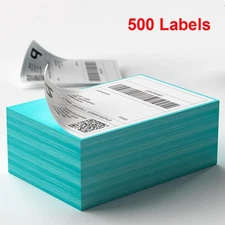 500 4"x6"  Fanfold Direct Thermal Shipping Labels for Zebra Rollo MUNBYN MFLABEL