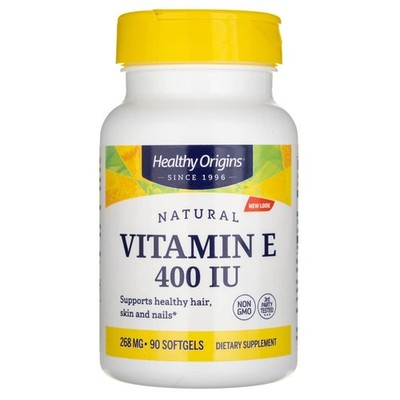 Healthy Origins Vitamin E-400, 90 Kapseln