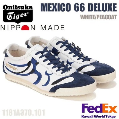 Onitsuka Tiger MEXICO 66 DELUXE WHITE/PEACOAT 1181A370 101 UNSX NEW