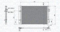 Magneti Marelli 350203100800 Kondensator, Klimaanlage FüR Hyundai